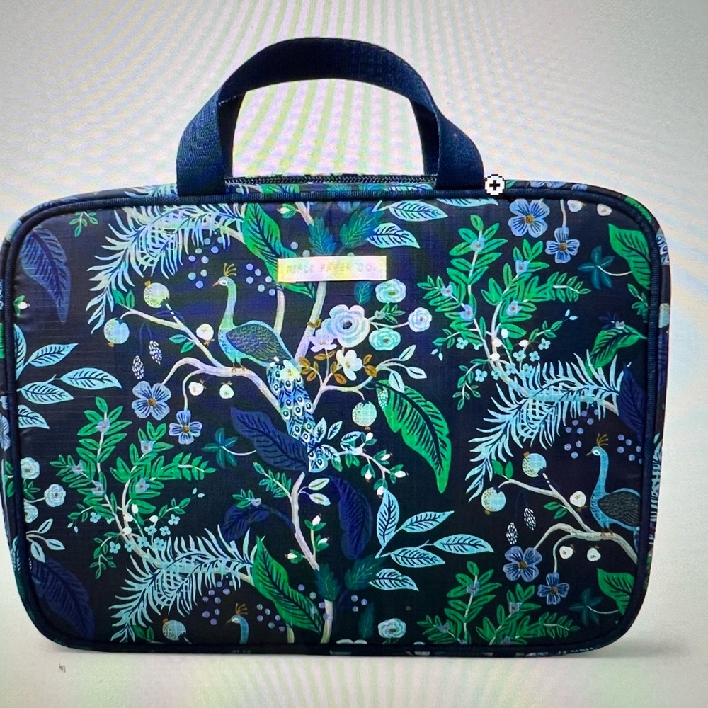 Rifle Paper Comoany, Peacock Travel Cosmetic Case.